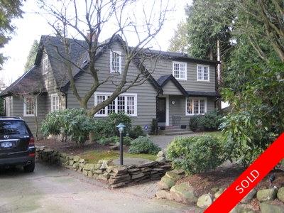 Kerrisdale/Southlands House for sale:  4 bedroom  Stainless Steel Appliances, Hardwood Floors  (Listed 2008-01-24)